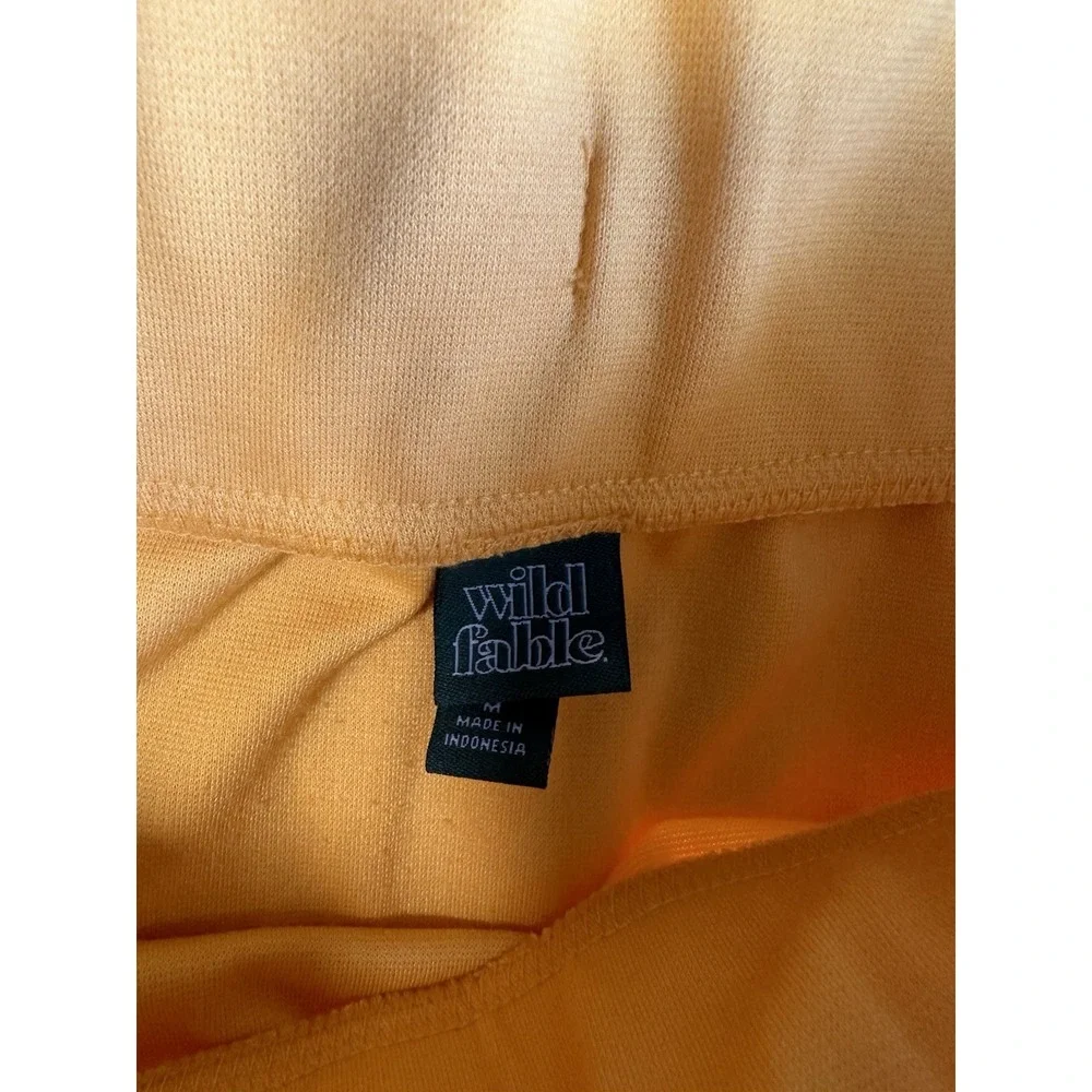 Wild Fable Orange Athletic Skort with White Stripe Drawstring Women's Size M‎